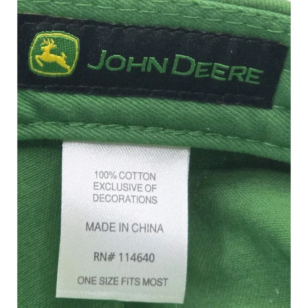 Genuine John Deere Hat Cap Strapback Green Nothing Runs Like A Deer Tractor Farm